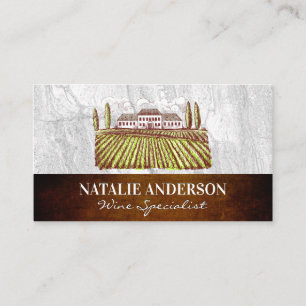 Vineyard Estate   Rock Slate and Texture Business Card