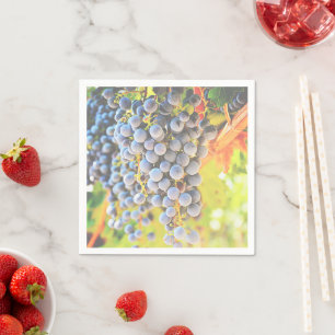Vineyard Grapes Paper Napkin