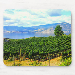 Vineyard Mountain Lake Mouse Pad