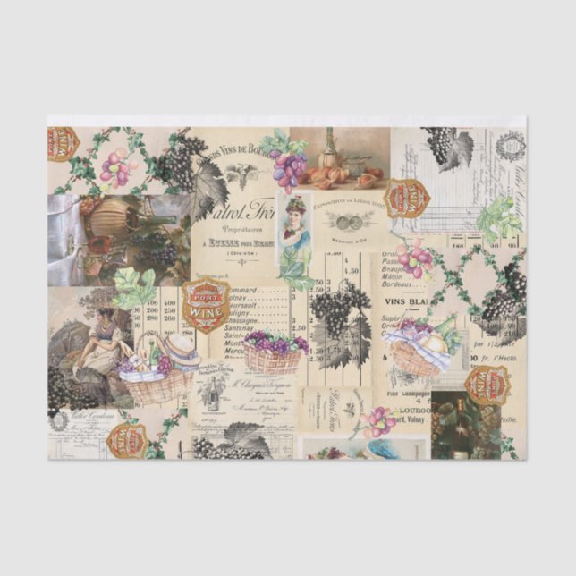 Vineyard Picnic Tissue Paper (Front)