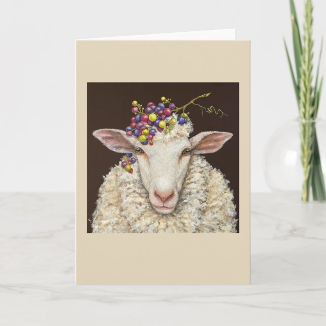 Vineyard Sheep card (Front)