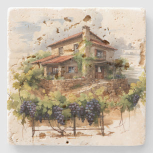 Vineyard Stone Coaster