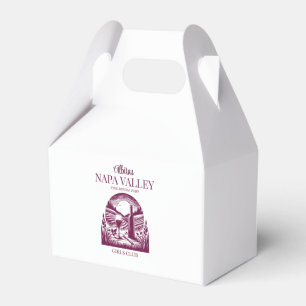 vineyard sunset napa valley bachelorette party favour box