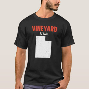 Vineyard Utah USA State America Travel Utahan T-Shirt