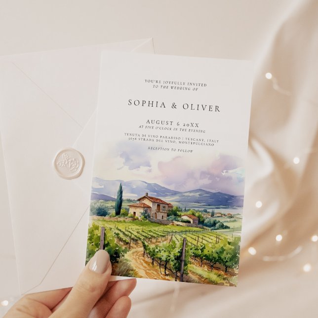 Vineyard Wedding Invitation (Creator Uploaded)