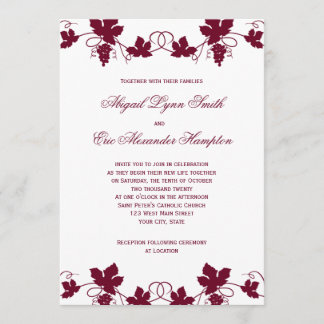 Vineyard Wedding Invitations