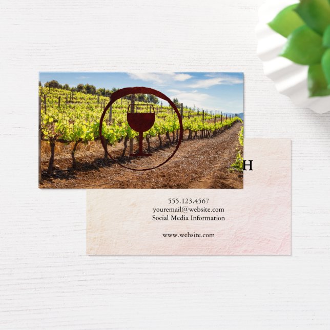 Vineyard | Wine Glass Logo (Desk)