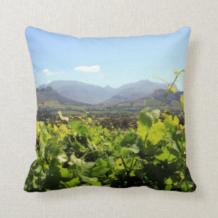 Vineyards in Franschhoek, South Africa Cushion