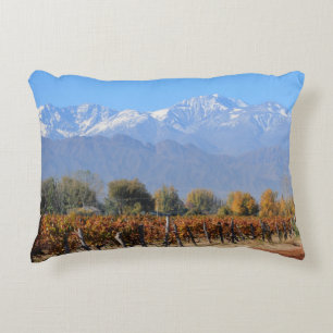 Vineyards In The Fall Of Mendoza, Argentina Decorative Cushion