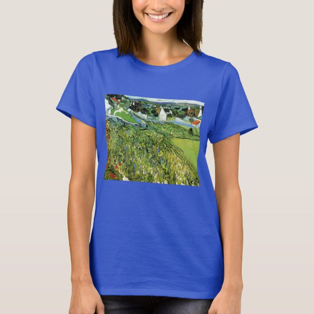 Vineyards with View of Auvers by Vincent van Gogh T-Shirt (Front)