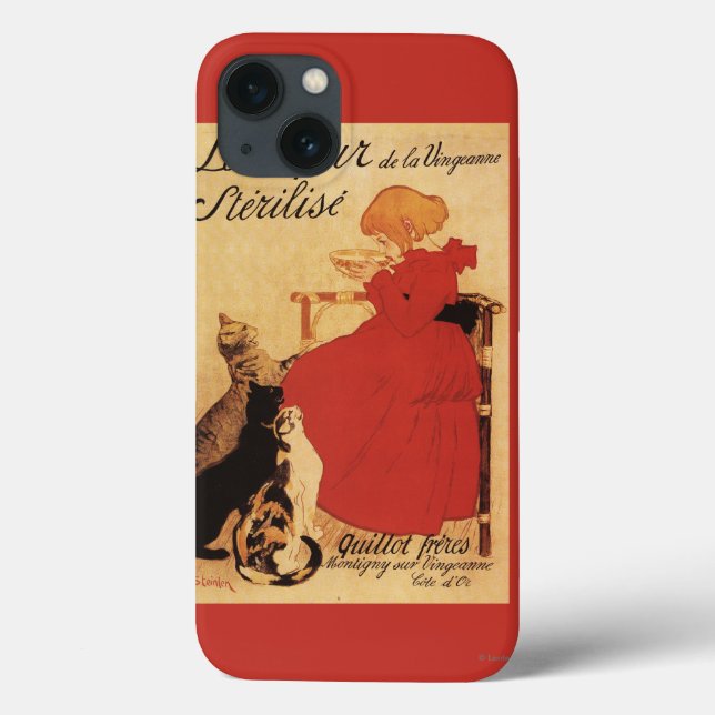 Vingeanne Milk Girl with Cats Case-Mate iPhone Case (Back)
