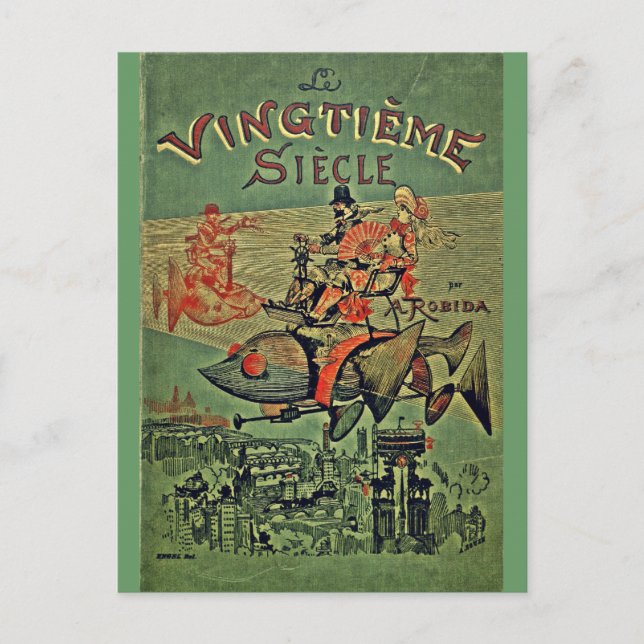 Vingtieme Siecle  Retro Steampunk Postcard (Front)