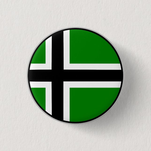 Vinland Flag 3 Cm Round Badge (Front)