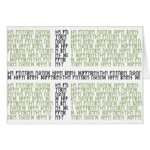 Vinland Flag w Runes - Card