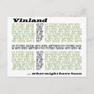 Vinland Runic Flag - What Might Have Been Postcard