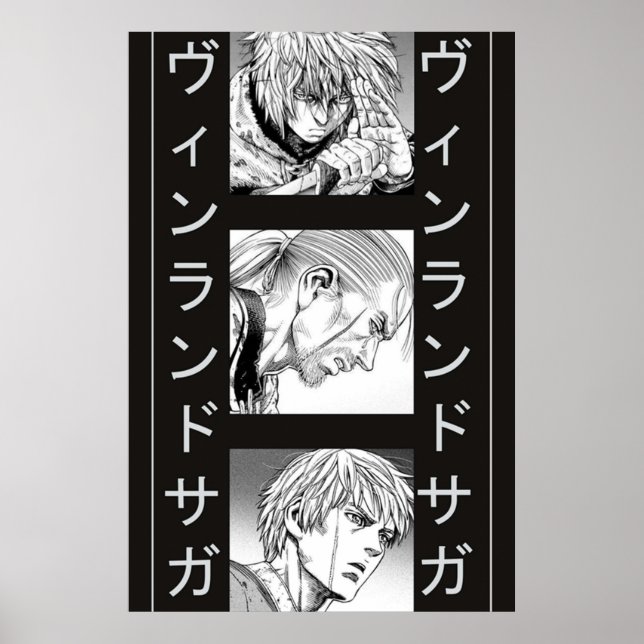 vinland saga thorfinn badass evolution poster (Front)