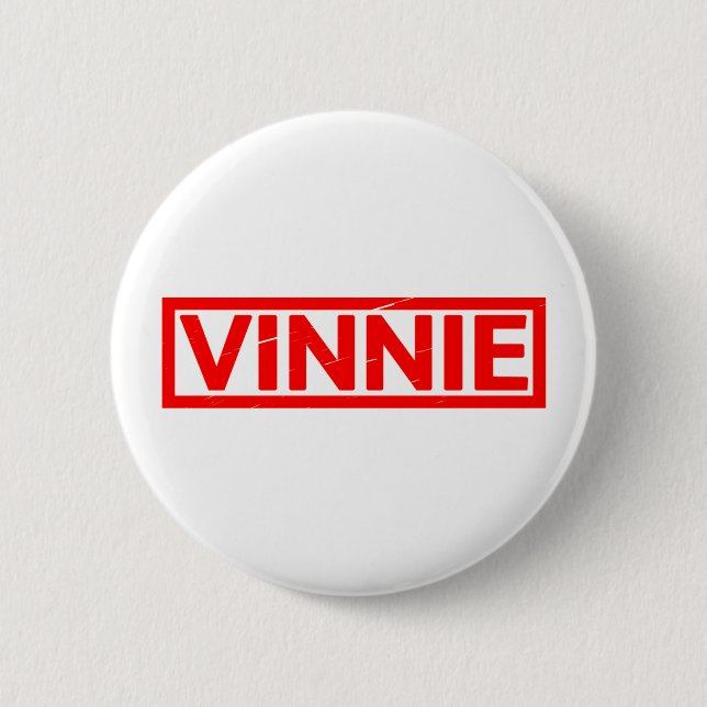 Vinnie Stamp 6 Cm Round Badge (Front)