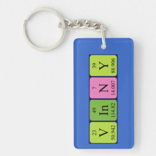 Vinny periodic table name keyring