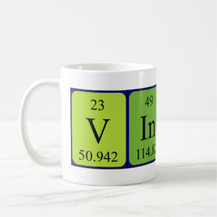 Vinny periodic table name mug