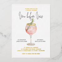Vino Before Vows Bridal Shower Bachelorette Gold