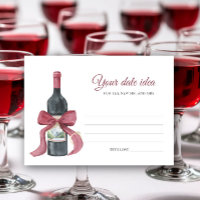 Vino before Vows Bridal shower Date night ideas