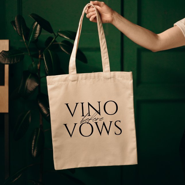 Vino before Vows Bridal Shower Tote Bag (Creator Uploaded)