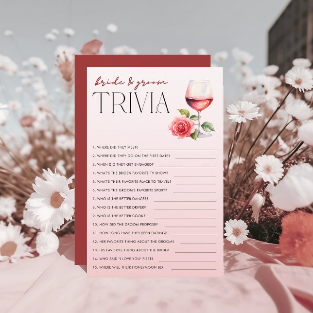 Vino Before Vows Bride & Groom Trivia Shower Game (Creator Uploaded)
