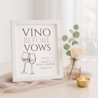 Vino Before Vows Doodle Wine Welcome Bridal Shower