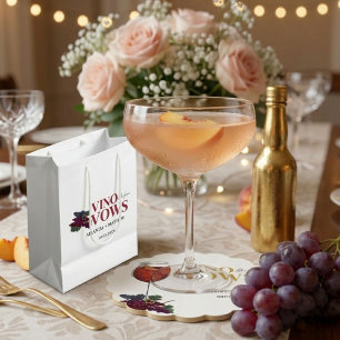 Vino before vows WIne Tasting bridal shower Medium Gift Bag