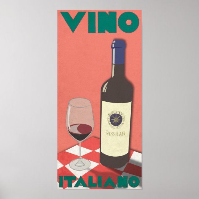 Vino Italiano Poster (Front)