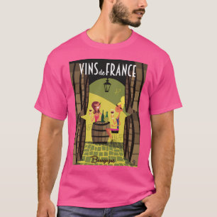 Vins De France Bourgogne Poster T-Shirt
