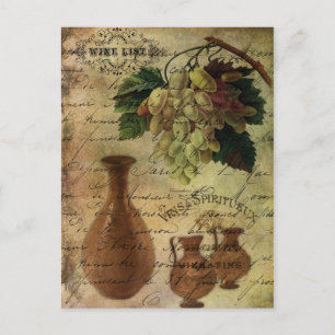 Vins Spiritueux, Nectar of the Gods Postcard