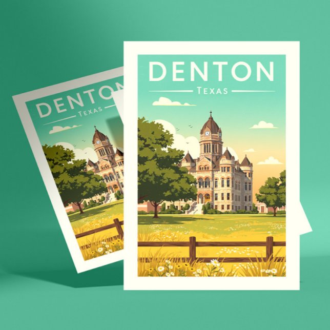 Vintae Denton Texas Postcard (Creator Uploaded)