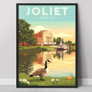 Vintaeg Joliet Illinois Poster