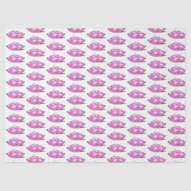 Vintag Cinderella Slipper in Pinks Tissue Paper (Front)