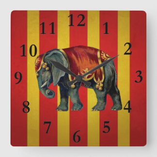 vintag circus elephant clock