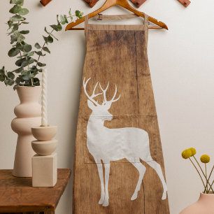 Vintaga Beauty Wood & Deer  Apron