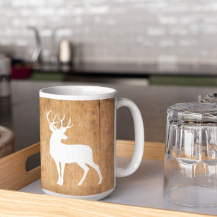 Vintaga Beauty Wood & Deer  Coffee Mug