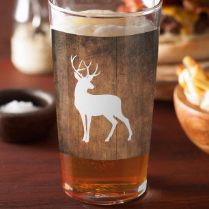 Vintaga Beauty Wood & Deer Glass