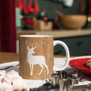 Vintaga Beauty Wood & Deer Mug