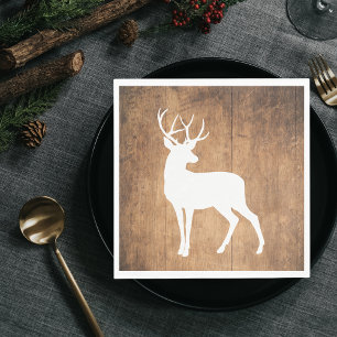 Vintaga Beauty Wood & Deer  Napkin