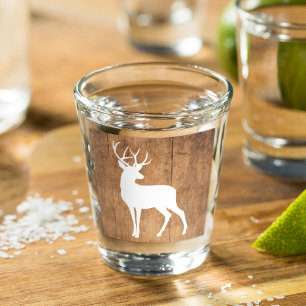 Vintaga Beauty Wood & Deer Shot Glass