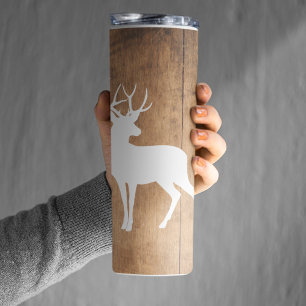 Vintaga Beauty Wood & Deer  Thermal Tumbler