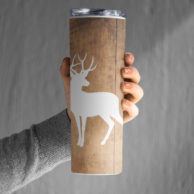 Vintaga Beauty Wood & Deer  Thermal Tumbler (Creator Uploaded)
