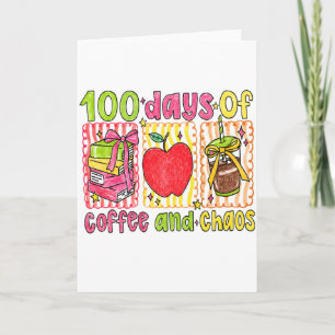 Vintage 100 Days Of School Rainbow Crayon  Card