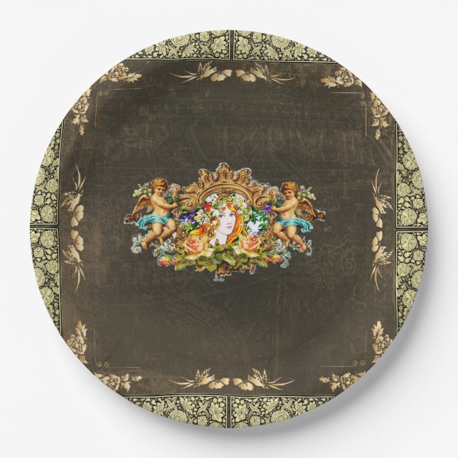 Vintage 114 paper plate (Front)