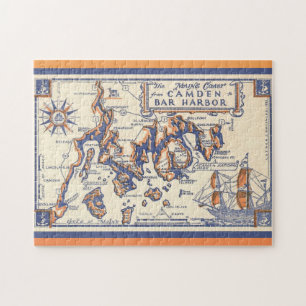 Vintage 11x14 Maine Coast Jigsaw Puzzle