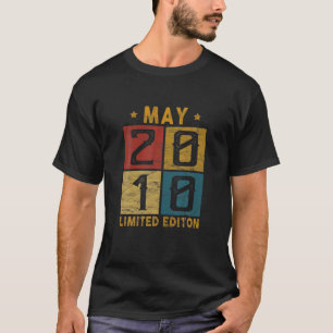 Vintage 12Th Birthday May 2010 Born In 2010 12 Yrs T-Shirt