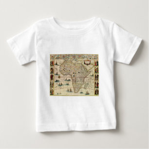 Vintage 1660's Africa Map by Willem Janszoon Blaeu Baby T-Shirt