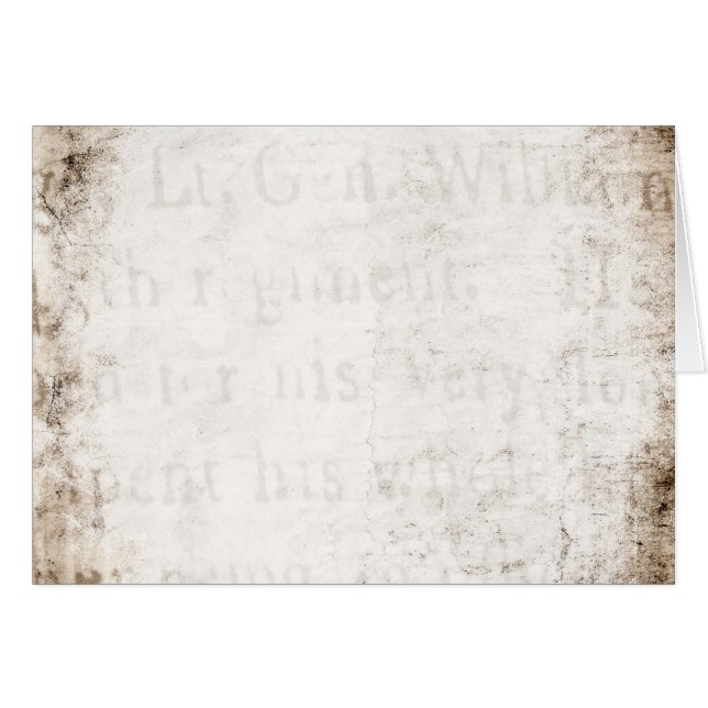 Vintage 1700s Tan Brown Text Parchment Paper Blank (Front Horizontal)